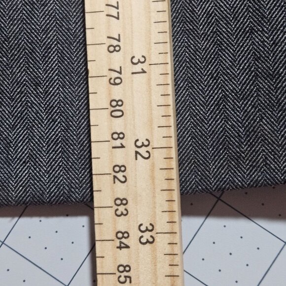 Banana Republic Mens Gray Herringbone Blazer 44L Two-Button Suit Jacket Long Sle - Picture 15 of 16